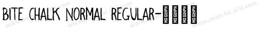 Bite Chalk Normal Regular字体转换